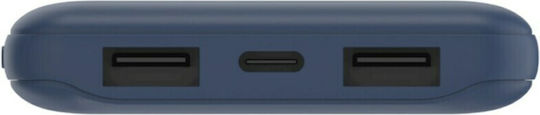Belkin Boost Charge Power Bank 10000mAh 15W with 2 USB-A Ports and USB-C Port Blue view 4