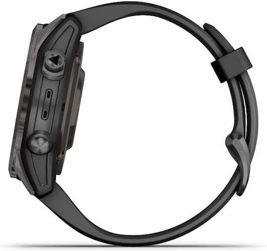Garmin epix Pro Sapphire Edition Titanium Waterproof Smartwatch with Heart Rate Monitor (Carbon Gray DLC Titanium with Black) view 6