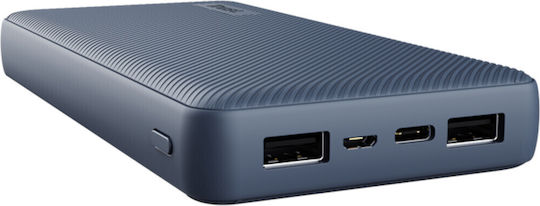Trust Primo Eco Power Bank 20000mAh with 2 USB-A Ports and USB-C Port Blue