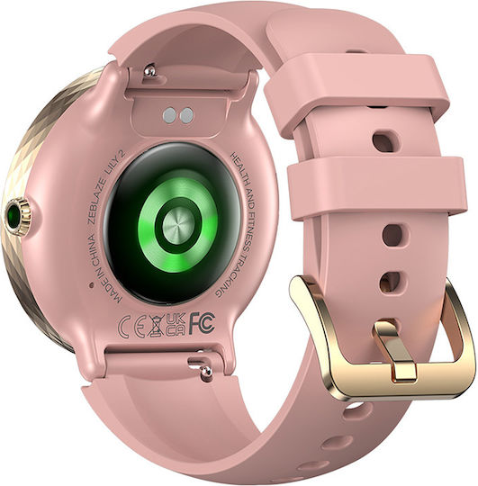 Zeblaze Lily 2 39mm Smartwatch with Heart Rate Monitor (Misty Pink) vista 5