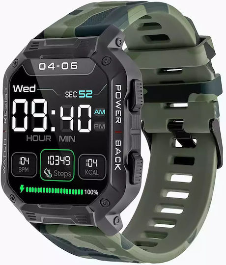 Watchmark Outdoor Ultra Smartwatch with Heart Rate Monitor (Green) view 5