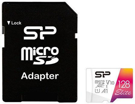 Silicon Power Elite SDXC 128GB V10 A1 UHS-I 100MB/s with Adapter view 2