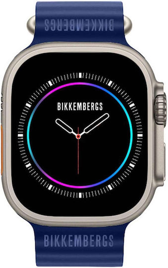 Bikkembergs BK11-11 Big Aluminium Smartwatch with Heart Rate Monitor (Blue)