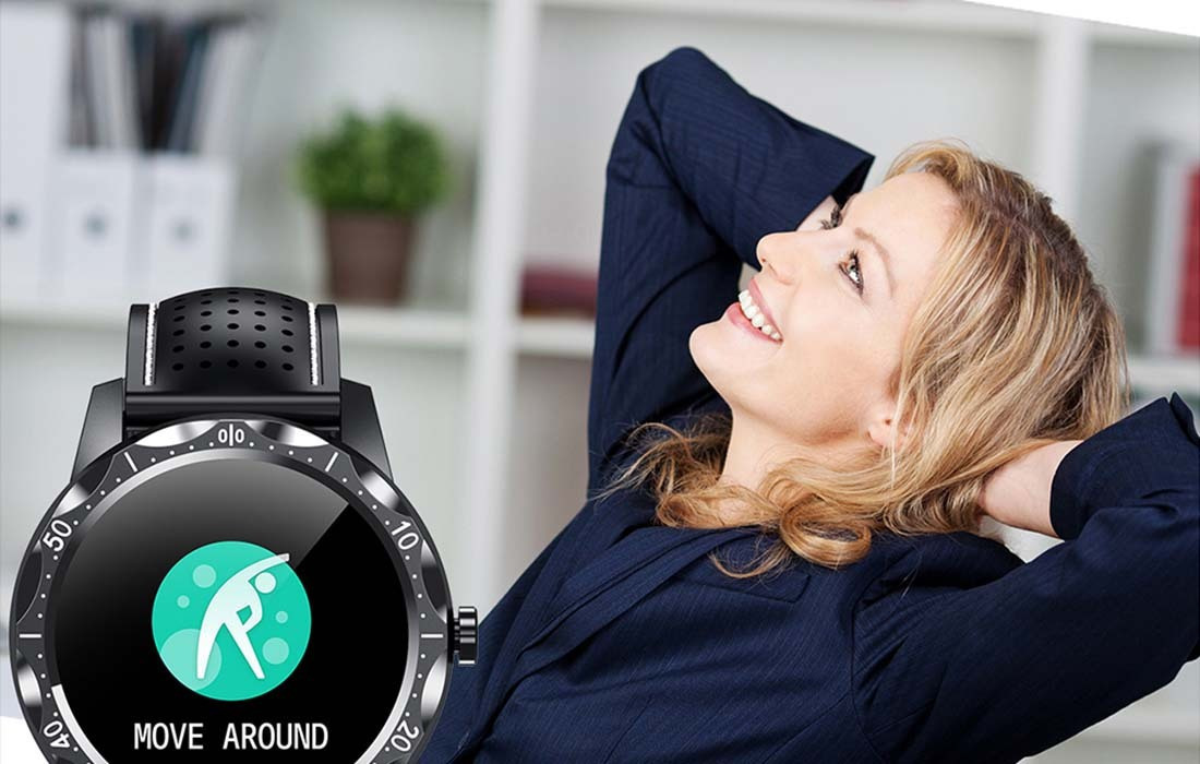 Colmi Sky 1 Plus 43mm Smartwatch with Heart Rate Monitor (Black) view 5