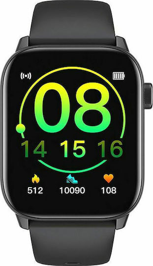 Hoco Y3 Smartwatch with Heart Rate Monitor (Black) vista 2