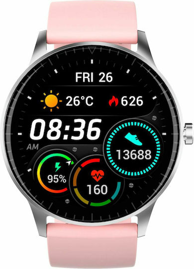 Denver SW-173 Smartwatch with Heart Rate Monitor (Pink)