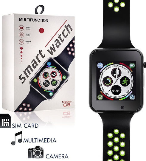 C5 Smartwatch (Green) view 2