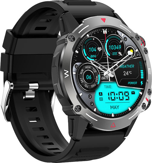 XO J7 Smartwatch with Heart Rate Monitor (Black) view 3