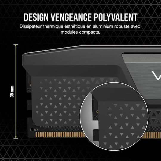 Corsair Vengeance DDR5 32GB RAM with 2x16GB Modules and Speed 4800 for Desktop CMK32GX5M2A4800C40 view 4