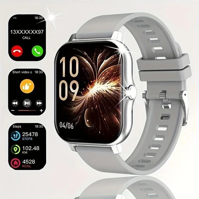 Alista Home H15 Edition 38mm Smartwatch with Heart Rate Monitor (Silver) view 2