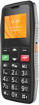Egoboo EasyCall 4G Single SIM Mobile with Large Buttons Black view 1