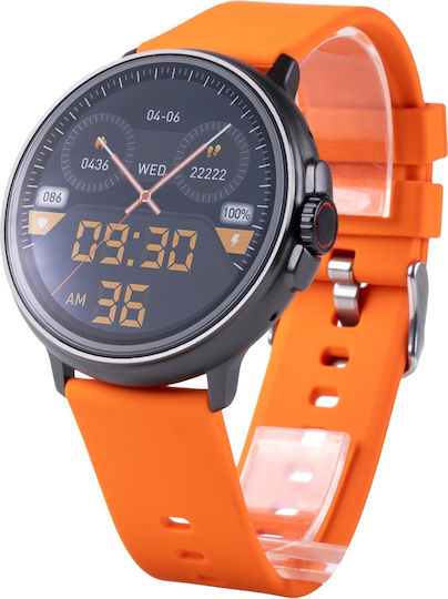 Vivax Life PRO2 Aluminium Smartwatch with Heart Rate Monitor (Orange) view 3