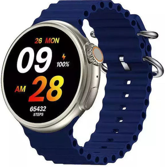 Nubi Z78 Ultra Smartwatch Bluetooth Talk Heart Rate Calories Blood Pressure Remote Camera Nfc Ai Voice Assistant Blue view 7