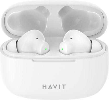 Havit TW967 In-ear Bluetooth Handsfree Earphones with Charging Case White view 2
