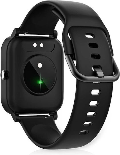 Nedis BTSW002BK 43mm Waterproof Smartwatch with Heart Rate Monitor (Black) view 3