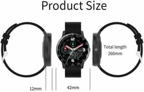 SW-27 Smartwatch with Heart Rate Monitor (Black) view 4