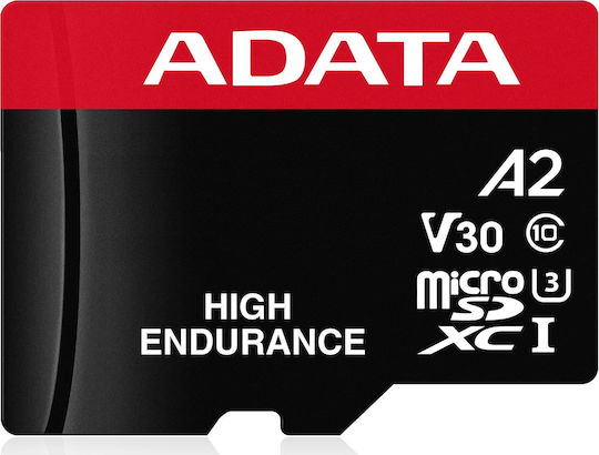 Adata High Endurance microSDXC 64GB U3 V30 A2 UHS-I 100MB/s with Adapter view 1