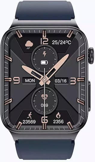 Watchmark Cardio One Smartwatch with Heart Rate Monitor (Blue) view 2