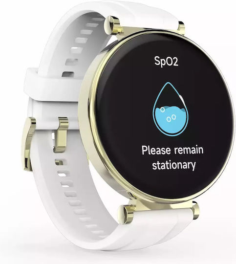 HAMA 7000 43mm Smartwatch with Heart Rate Monitor (White) view 5