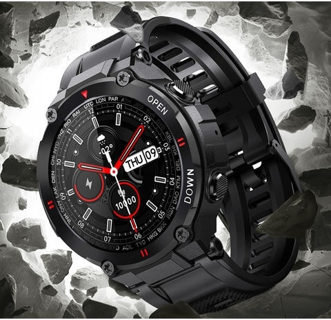 Pyramid International K22 Smartwatch with Heart Rate Monitor (Black) view 2