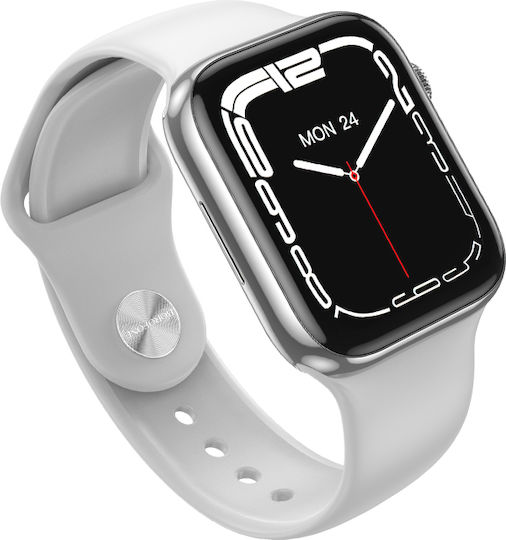 Borofone BD1 Sports Smartwatch with Heart Rate Monitor (Silver) view 2