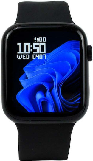 Andowl Watch8 44mm with Heart Rate Monitor (Black) view 2