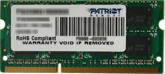Patriot DDR3 with Module 1x8GB and Speed 1600 for Laptop PSD38G16002S vue 8