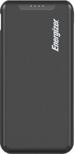 Energizer UE10052PQ Power Bank 10000mAh 18W with 2 USB-A Ports and USB-C Port Power Delivery / Quick Charge 3.0 Black