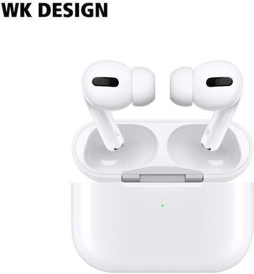 WK V02 In-ear Bluetooth Handsfree Earphones with Charging Case White view 3
