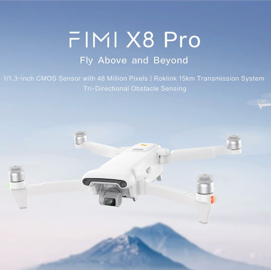 Fimi X8 Pro Drone Mini 5.8 GHz with 4K 30fps HDR Camera White view 7