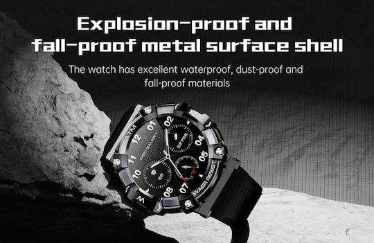 Naxius NXSBPG-66 Smartwatch with Heart Rate Monitor (Black) view 7