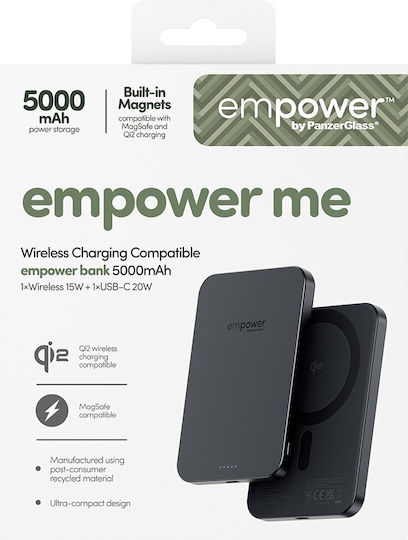 PanzerGlass Empower MagSafe 5000mAh 15W with USB-C Port Black view 2