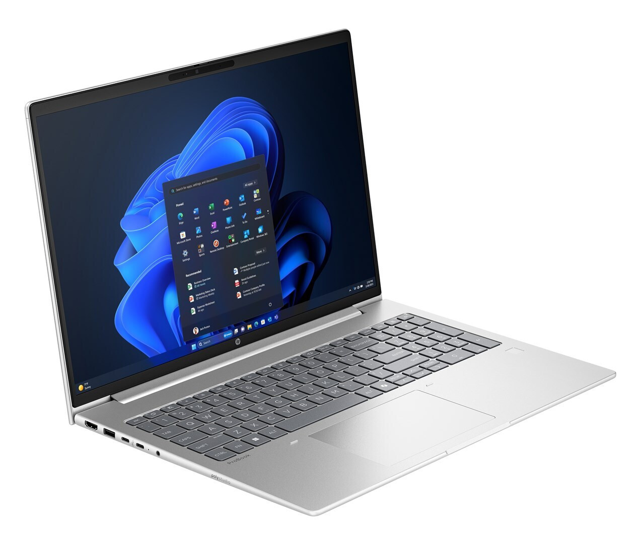 HP ProBook 4 G1a 16" IPS FHD+ (Ryzen 7-250/16GB/512GB SSD/W11 Pro) Pike Silver (US Keyboard)