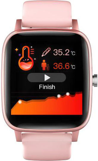 Bemi Ter 2 Smartwatch with Heart Rate Monitor (Pink)