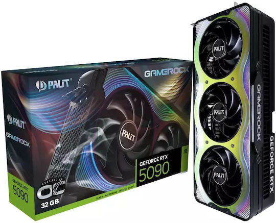 Palit GeForce RTX 5090 32GB GDDR7 GameRock OC Graphics Card view 1