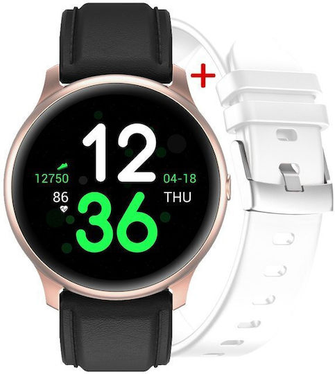 G.Rossi Sg003b 45mm Smartwatch with Heart Rate Monitor (Black)