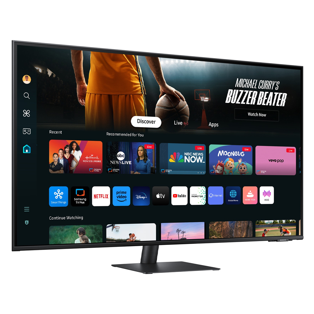 Samsung M7 M70F VA HDR Smart Monitor 43" 4K 3840x2160 with Response Time 4ms GTG view 2