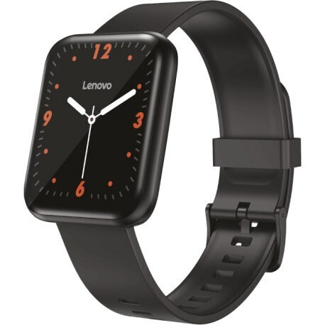 Lenovo E1 Max Waterproof Smartwatch with Heart Rate Monitor (Black)