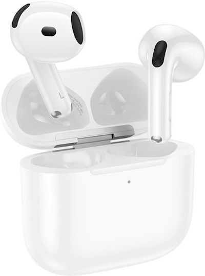 Hoco EW84 Earbud Bluetooth Handsfree Earphones with Sweat Resistance and Charging Case White view 2