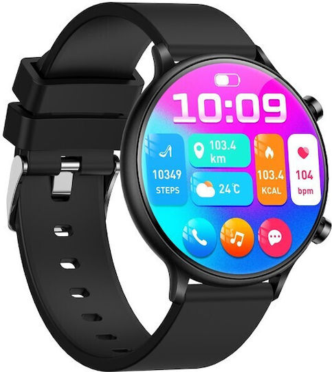 Jaga JS21 Smartwatch with Heart Rate Monitor (Black)