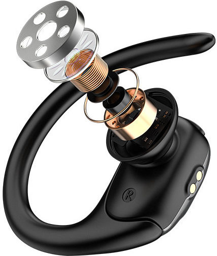 Recci Starry Sky In-ear Bluetooth Handsfree Earphones with Charging Case Black view 5