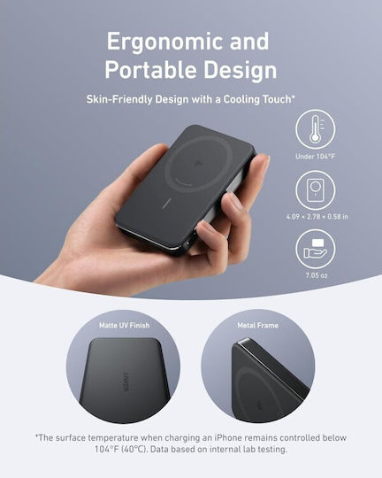 Anker MagGo MagSafe Power Bank 10000mAh 15W Black view 5