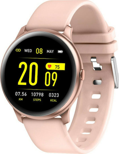 MaxCom FitGo FW32 Neon Smartwatch with Heart Rate Monitor (Pink)