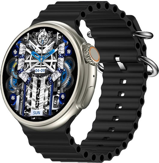 Z78 Ultra 49mm Smartwatch with Heart Rate Monitor (Black)