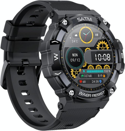 Naxius NXSBPG-66 Smartwatch with Heart Rate Monitor (Black) view 2