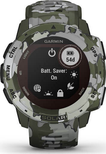 Garmin Instinct Solar 45mm Waterproof Smartwatch with Heart Rate Monitor (Lichen Camo) vue 6