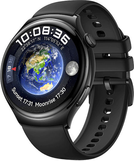 Huawei Watch 4 Stainless Steel 46mm Waterproof with eSIM and Heart Rate Monitor (Black) view 5