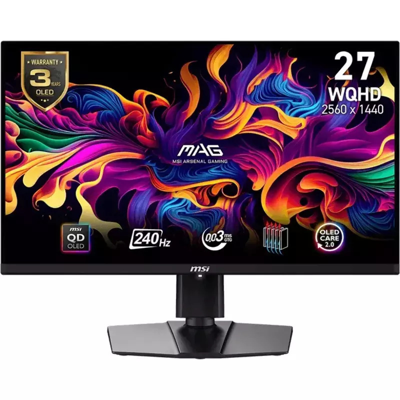 MSI 271QPXDE OLED Gaming Monitor 27" QHD 2560x1440 240Hz view 1