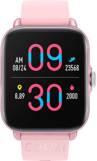 Colmi P28 Plus Aluminium Smartwatch with Heart Rate Monitor (Pink) view 2