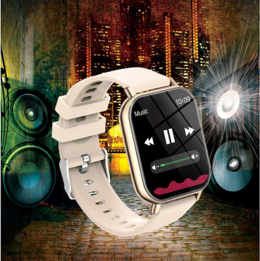 BeFIT Smartwatch with Heart Rate Monitor (Beige) view 2
